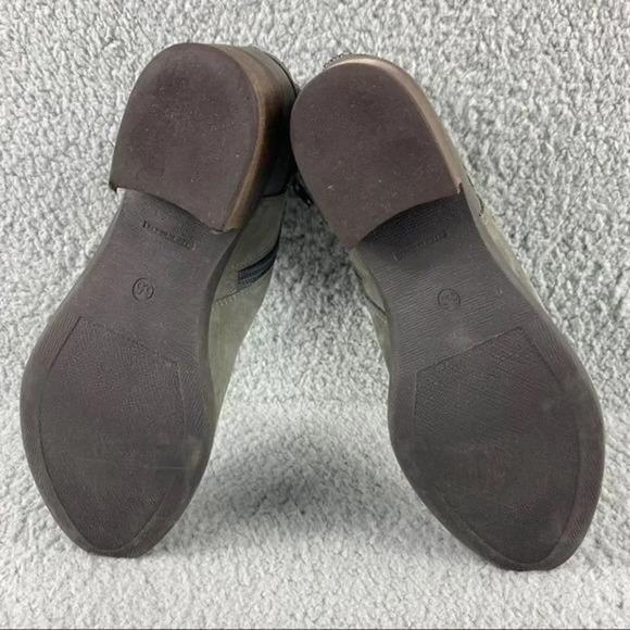 STEVE Madden Chily Ankle Booties Womens Size 6.5 M Boots Green Zip Closure Chain - Picture 8 of 12